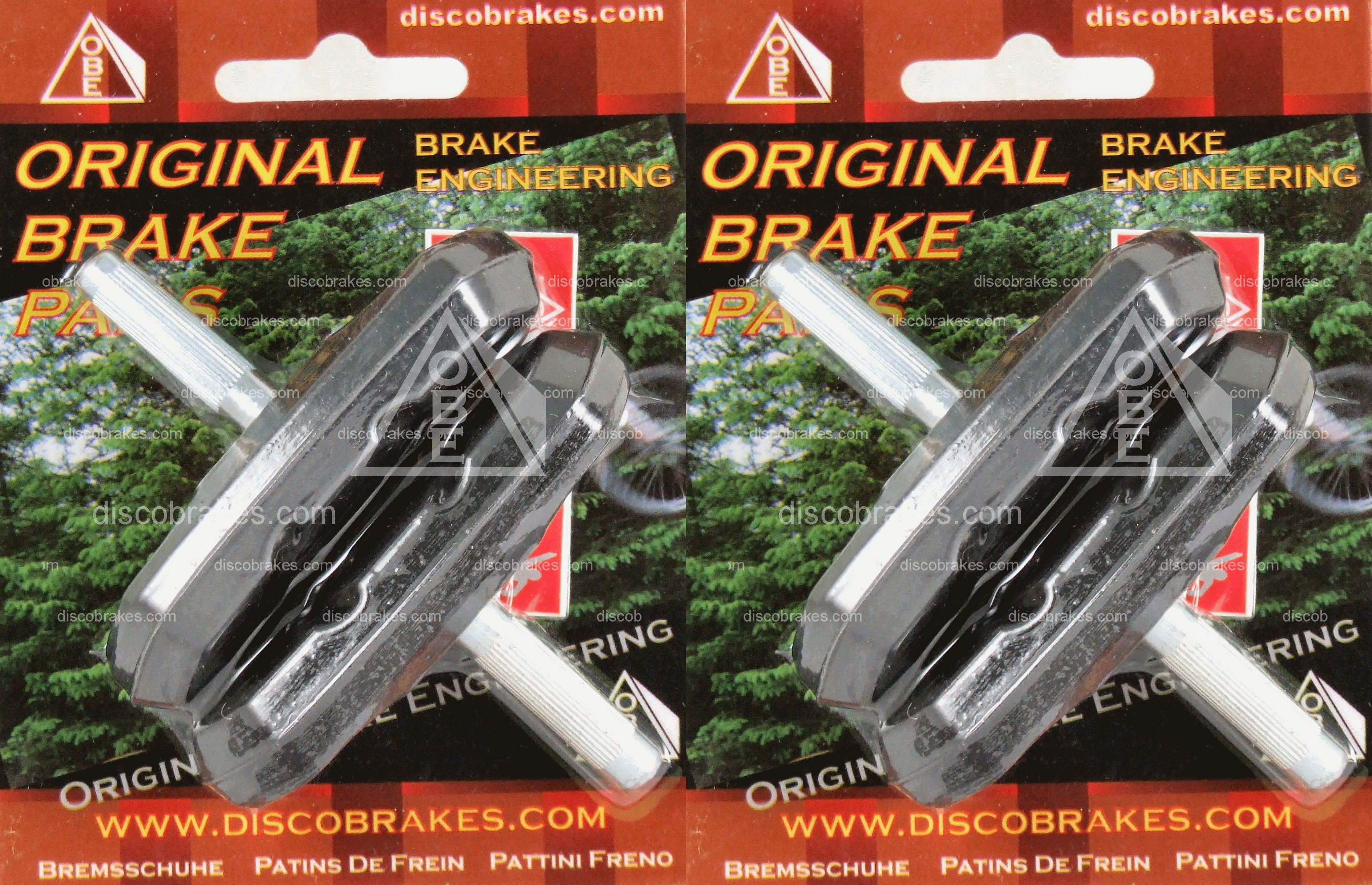 2 Pairs of BMX Brake Pads Cantilever (Canti) Threaded Post or V Brake. Choices